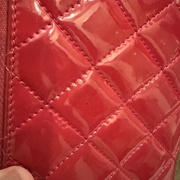 💯Authentic Chanel deep raspberry pink long wallet 💗💗 with authenticity cert. - Picture 13 of 15